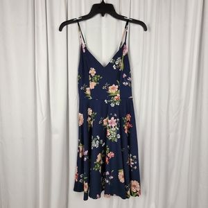 Navy Floral Dress